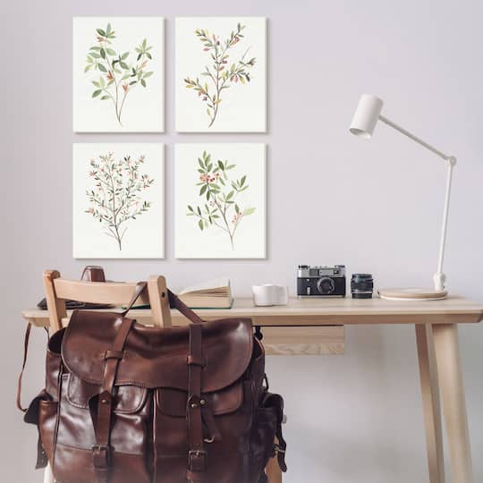 Stupell Industries Soft Farmhouse Botanicals Charming Wild Foliage Plant Illustration Wall Plaque